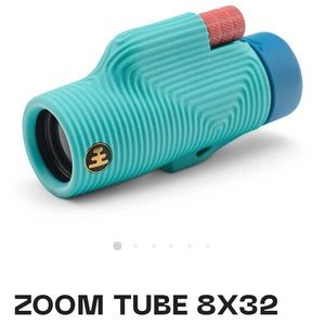 Teal and Red Zoom Tube 8x32